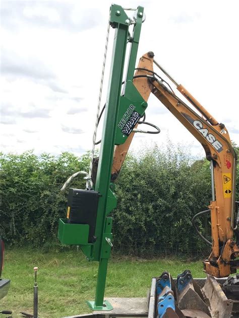 mini digger post knocker for sale|tractor mounted post knocker.